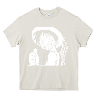 Cream luffy one piece Heavy Core Tee - linhVisuals