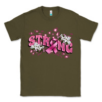 Army Green Strong Cancer Awareness Classic Tee - FaDigitalArtStudio