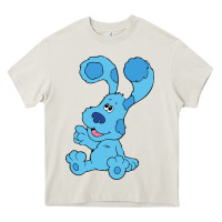 Cream blues clues on red sofa Heavy Core Tee - linhVisuals