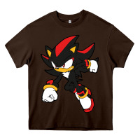 Chocolate Brown shadow the hedgehog Heavy Core Tee - linhVisuals