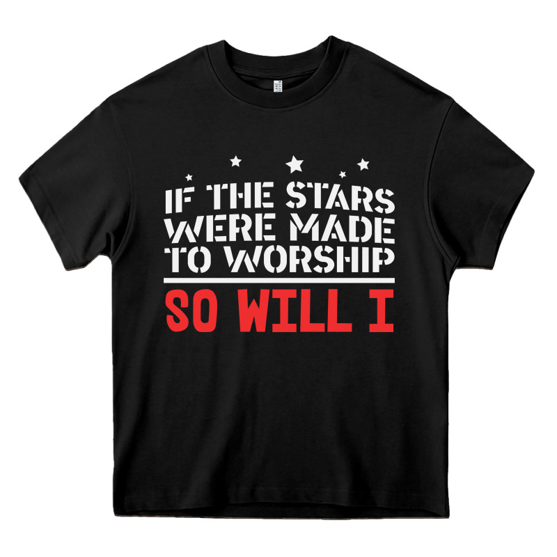 If The Stars Were To Worship So Will I Heavy Core Tee by linhVisuals | Teevron