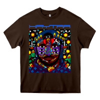 Chocolate Brown kaytranada Heavy Core Tee - linhVisuals