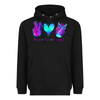 Black Peace Love Mermaid Heavyweight Hoodie - Jasminsmagicworld