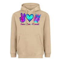 Mushroom Peace Love Mermaid Heavyweight Hoodie - Jasminsmagicworld
