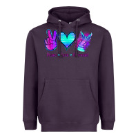 Plum Peace Love Mermaid Heavyweight Hoodie - Jasminsmagicworld