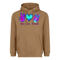 Toasted Coconut Peace Love Mermaid Heavyweight Hoodie - Jasminsmagicworld