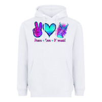White Peace Love Mermaid Heavyweight Hoodie - Jasminsmagicworld