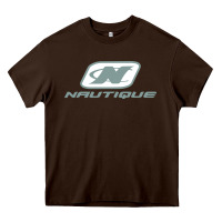 Chocolate Brown Nautique Boats Heavy Core Tee - linhVisuals