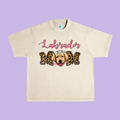 Labrador Mom Urban Heavy Tee Designed By Jasminsmagicworld