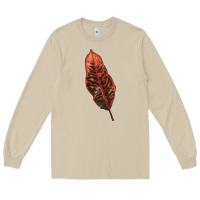 Mushroom croton leaf Long Sleeve Tee - LillyAllenDesigns