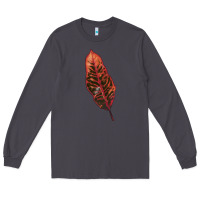 Smoke croton leaf Long Sleeve Tee - LillyAllenDesigns