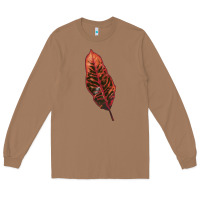 Toasted Coconut croton leaf Long Sleeve Tee - LillyAllenDesigns