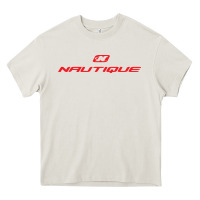 Cream Nautique Boats Heavy Core Tee - linhVisuals