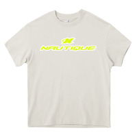 Cream Nautique Boats Heavy Core Tee - linhVisuals