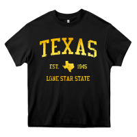 Black texas Heavy Core Tee - linhVisuals