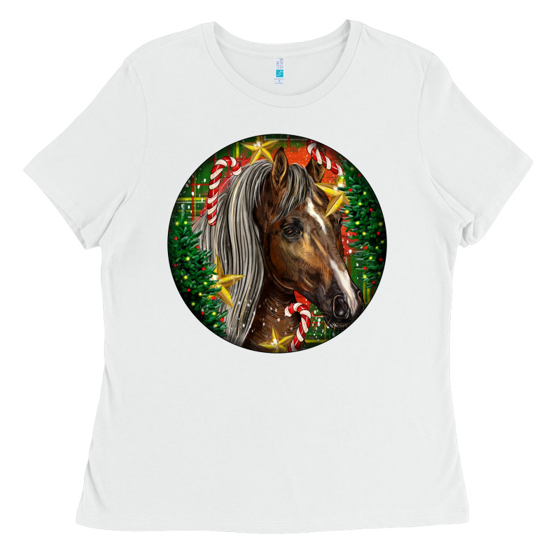 Tennessee Horse Christmas Ladies Tee by LillyAllenDesigns | Teevron