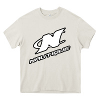 Cream Nautique Boats Heavy Core Tee - linhVisuals