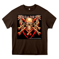 Chocolate Brown Megadeath Chains Heavy Core Tee - linhVisuals