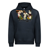 Navy tenesse state cowhide serape cactus Urban Hoodie - RanaPortraitStore