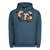 Pigment Midnight Navy tenesse state cowhide serape cactus Urban Hoodie - RanaPortraitStore