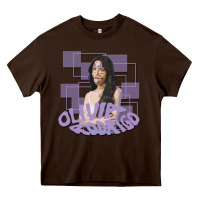 Chocolate Brown olivia rodrigo Heavy Core Tee - linhVisuals