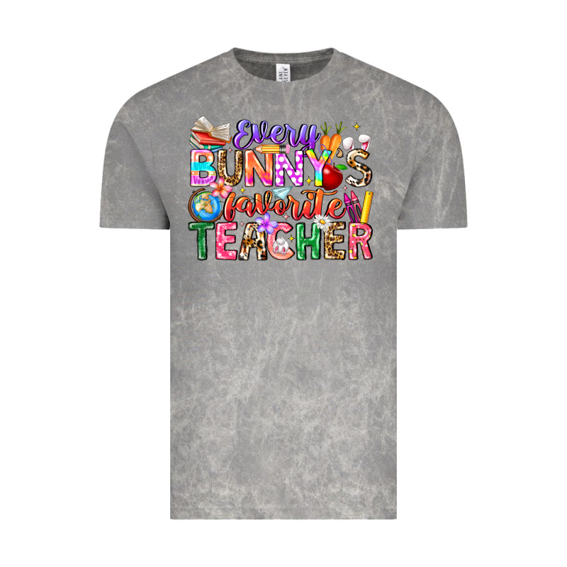Every Bunny Favorite Teacher Easter Vintage Tee by CowhideDigitalArt | Teevron