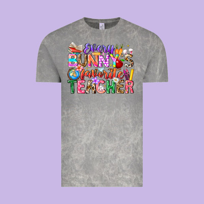 Every Bunny Favorite Teacher Easter Vintage Tee Designed By Cowhidedigitalart