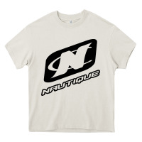 Cream Nautique Boats Heavy Core Tee - linhVisuals