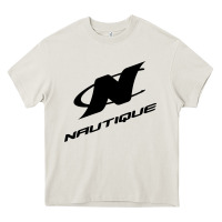 Cream Nautique Boats Heavy Core Tee - linhVisuals
