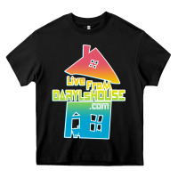 Black live from daryl house Heavy Core Tee - linhVisuals