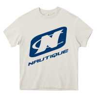 Cream Nautique Boats Heavy Core Tee - linhVisuals