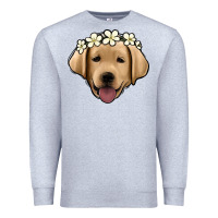 Heather Grey Labrador Premium Sweatshirt - Jasminsmagicworld