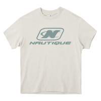 Cream Nautique Boats Heavy Core Tee - linhVisuals