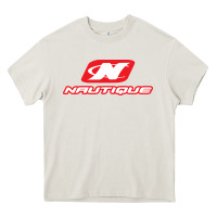 Cream Nautique Boats Heavy Core Tee - linhVisuals