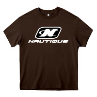 Chocolate Brown Nautique Boats Heavy Core Tee - linhVisuals