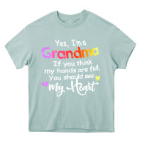 Arona grandma t  shirt yes i'm grandma if you think my hands are full t  shi Heavy Core Tee - linhVisuals