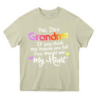 Mossy grandma t  shirt yes i'm grandma if you think my hands are full t  shi Heavy Core Tee - linhVisuals