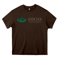 Chocolate Brown The ohio university Heavy Core Tee - linhVisuals
