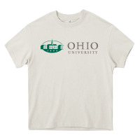 Cream The ohio university Heavy Core Tee - linhVisuals