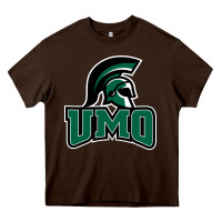 Chocolate Brown university of mount olive trojan Heavy Core Tee - linhVisuals
