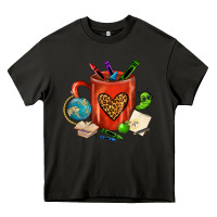 Asphalt teacher crayons coffee mug Heavy Core Tee - FaDigitalArtStudio
