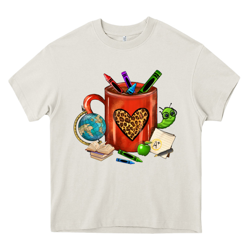 Teacher Crayons Coffee Mug Heavy Core Tee by FaDigitalArtStudio | Teevron