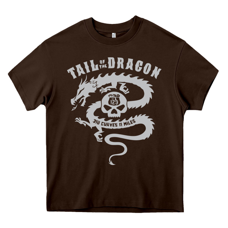 Tail Of The Dragon Heavy Core Tee by linhVisuals | Teevron