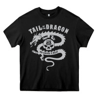 Black tail of the dragon Heavy Core Tee - linhVisuals