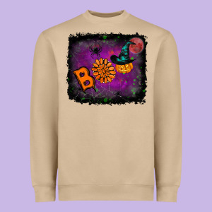 Boo Gemstone Halloween Pumpkin Heavyweight Sweatshirt Designed By Ranaportraitstore