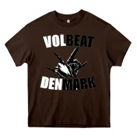 Chocolate Brown volbeat denmark Heavy Core Tee - linhVisuals