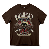 Chocolate Brown volbeat est.2001 Heavy Core Tee - linhVisuals
