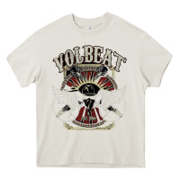 Cream volbeat est.2001 Heavy Core Tee - linhVisuals