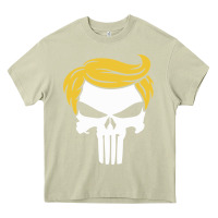 Mossy trump skull Heavy Core Tee - linhVisuals