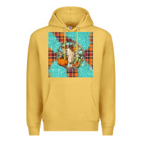 Antique Gold fall bull skull Premium Hoodie - BarkalooDesign